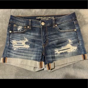 American Eagle Distressed Jean Shorts